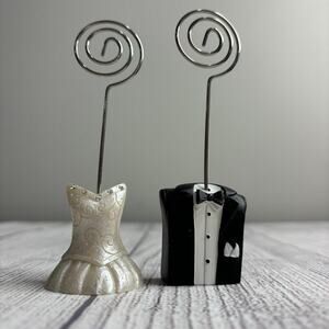 Bride and Groom Placecard Holders/Picture Holders
